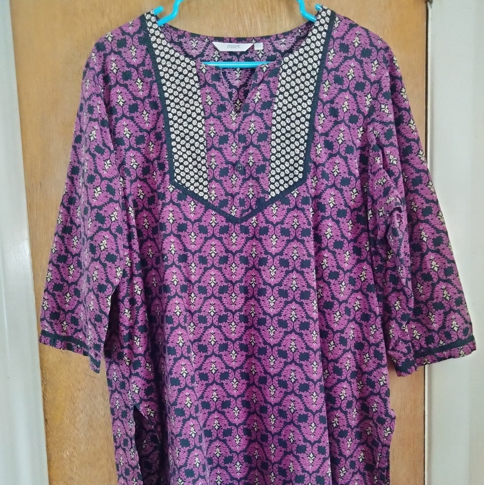 Max India Tunic Top 100% Cotton Sz. XXL